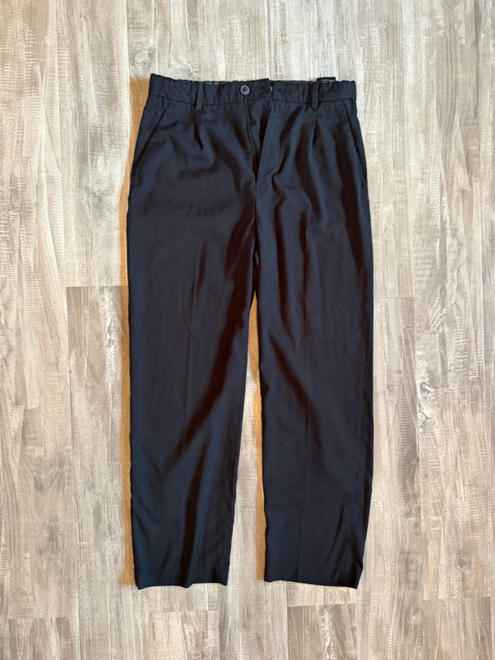H&M Teen Boy Black Straight-Leg Dress Pants